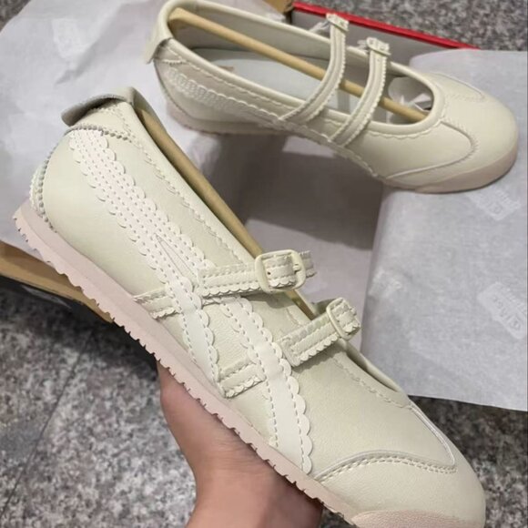 Patou x Onitsuka Tiger MEXICO 66 BALLERINA Mary Jane Shoes - Picture 2 of 6